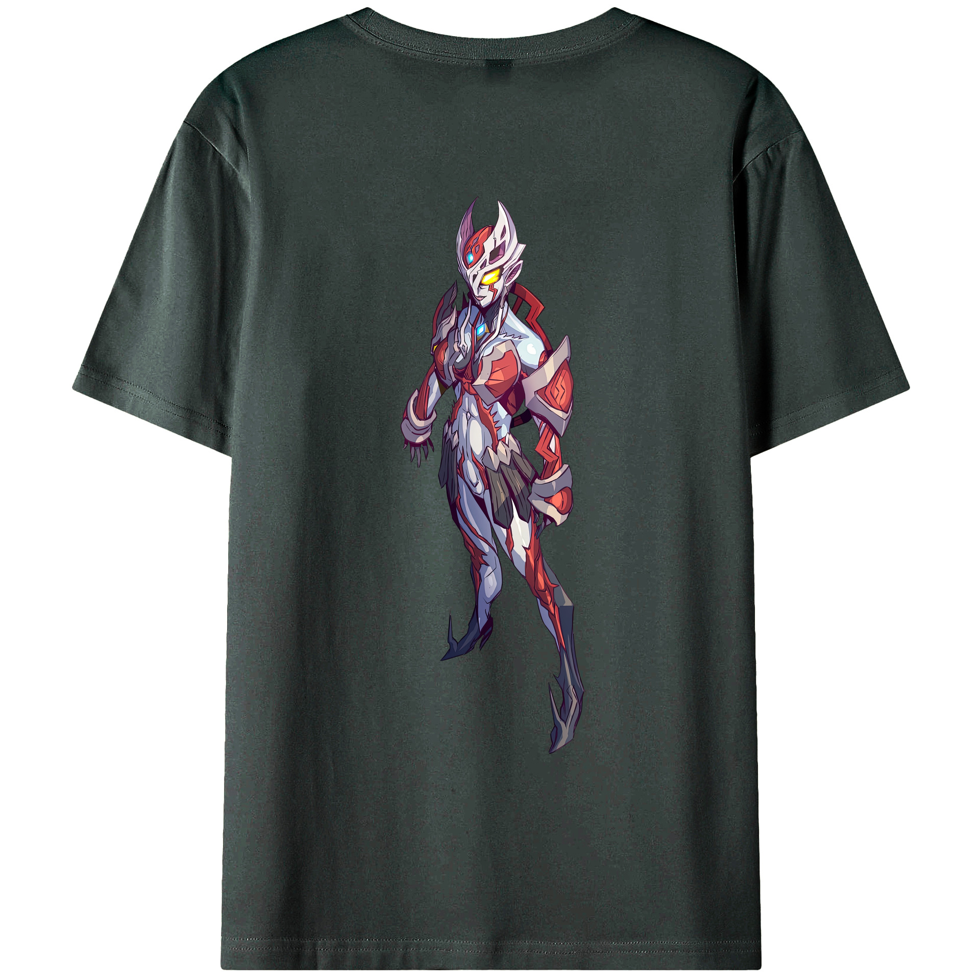 （画像用） ウルトラマン Ultraman 綿100％ メンズ半袖Tシャツ（バックプリント） 通気性